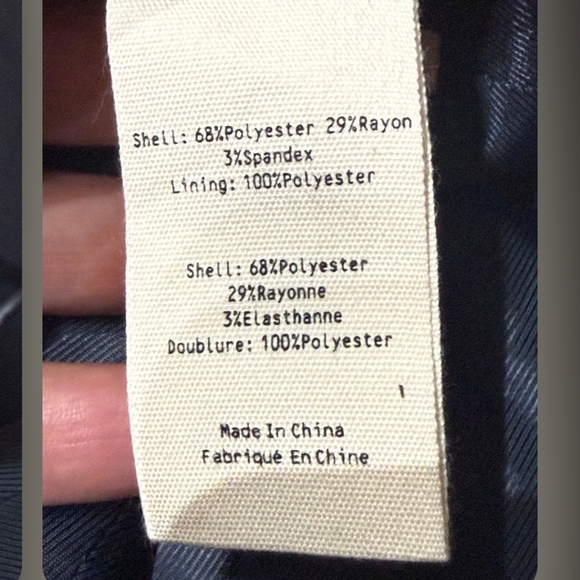 L'AGENCE Midnight Blue Blazer with Gold Buttons - Picture 7 of 7